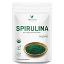 VELOTO Organic Spirulina Powder, 16 oz Spirulina Superfood Powder, Natural Antioxidants & Vitamins Supplement, Pure Vegan Protein for Immune Support, Non-GMO. Gluten-Free