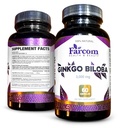 Farcom Ginkgo Biloba 120mg Capsules – Brain & Memory Support Supplement with Antioxidant Properties – Supports Cognitive Function, Focus & Healthy Circulation – Non-GMO, Vegetarian – 60 Capsules