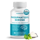 High Potency Phosphatidylserine with Ginkgo Biloba, Magnesium, L-Theanine, Ashwagandha & Black Pepper – Supports Brain Wellness, Cortisol Health & Healthy Aging*