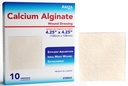 Areza Medical - Calcium Alginate - Wound Dressing Pads - Sterile - 4.25" X 4.25" (10.8 cm X 10.8 cm) - 10 PCS per Box