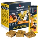 TITANIUM Protein Energy Bars - Fruit Bars with Dried Superfruits, Quinoa, 10g Of Protein, Chocolate Chip - Alternative To Cliff Bars - Snack Bars, Healthy Food - Camping Snacks, Hiking Food - Healthy Snacks For Breakfast - Gluten Free, Non GMO, 8 Ct