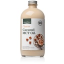 Natural Force Creamy Caramel MCT Oil – Non Dairy, Keto Certified, Emulsified MCTs for Low-Carb, Ketogenic Coffee, Smoothies, & Shakes - Mixes Instantly + No Blending Required – 16 Oz Glass Bottle