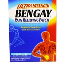 BENGAY Ultra Strength Pain Relieving Patches Large Size 4 Each (Pack of 12)