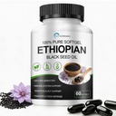 Ethiopian Black Seed Oil Capsules with 4.64% Thymoquinone, Immune Support & Digestion & Energy Booster, Gluten-Free, Non-GMO, 60 Softgels