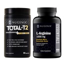 Nugenix Total-T2 Testosterone Booster for Men Essentials L-Arginine Supplement 1000mg - Bundle