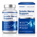 Sciatic Nerve Support Supplement, 120 Count for Lower Back and Leg Comfort, Alpha Lipoic Acid & Vitamin B Complex Supporting Healthy Muscle, Nerve Function and Easy Mobility