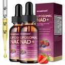 Liposomal NAD Supplement - 1200mg NAD+ Liquid Drops for Women with Nicotinamide, Resveratrol, Quercetin, TMG, Black Pepper Extract - Brain & Cellular Mitochondrial Health,Anti-Aging,Longevity，4 Fl Oz