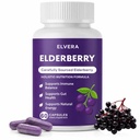 Elderberry - EIvera Gut Support Complex, 1200mg Elderberry Extract Capsules, with Zinc & Vitamin C for Digestive Balance, Immune Support (1)