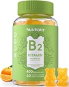 Χωρίς ζάχαρη Βιταμίνη B2 Gummies- Ριβοφλαβίνη 400mg 200mg με μαγνήσιο, CoQ10 για ενήλικες & παιδιά, Vegan, 60 Count