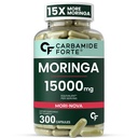 Carbamide Forte Moringa Pure Capsules with 15000mg Per Serving | Moringa Powder Capsules | May Support Immunity, Digestion & Energy - 300 Capsules (300 Count)