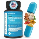 ELEMNT Super Berberine 200mg Dihydroberberine (GlucoVantage®) with Ceylon Cinnamon, ALA, Benfotiamine, Lions Mane, Chromium, and Others for Immunity.