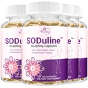 Cellulite Supplement for Women, SODuline™ Sculpting Capsules with French Melon SOD & Phyto Beadlets, for Skin Smoothing & Thighs, Cellulite Reduces, Vegan, 4 Pack