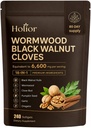 Holior Wormwood Black Walnut Cloves 18-in-1 Herbal Cleanse, 240 Count | Gut Health Support, Oregano, Garlic & Pumpkin Seed, Liposomal Herbal Softgels