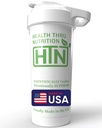 Health Thru Nutrition Shaker Bottle 27 oz – Made in USA Smoothie & Protein Shaker | Safe for Sports Blender Bottle | BPA & Phthalate Free, Permanent Mixing Screen | Dishwasher Safe