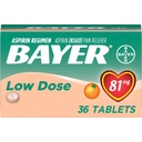 Aspirin Regimen Bayer 81mg Chewable Tablets, Orange Flavor, 36 Count (12 Pack)