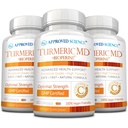 Approved Science Turmeric MD - Turmeric Extract with BioPerine Black Pepper & 95% Standardized Turmeric Curcuminoids - 180 Capsules (3 Month Supply)