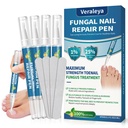 Nail Fungus Pen - Maximum Strength Toenail Fungus Treatment with 25% Undecylenic Acid for Repairs Damaged, Discolored, Brittle & Ingrown Nails - 4 Pens(20 ML Volume) with 4 Nail Files-01