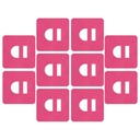 Omnipod overtape Adhesive Patch, Extra Secure & Water Resistant. (Pink)