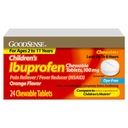 Childrens Ibuprofen Chewable Tablets, 100 mg, Orange Flavor, Pain Reliever and Fever Reducer, 24 Count