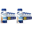 Ensure Original Butter Pecan Nutrition Shake | Meal Replacement Shake | 24 Pack & Ensure Original Vanilla Liquid Nutrition Shake With Fiber | gluten free Meal Replacement Shake | 24 Pack | Bottle