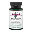 Vitanica Brain Priority - Brain Health Supplement and Cognition Support with Nootropic Citicoline, and Bacopa, Curcumin, and Saffron - Supports Memory, Focus, and Clarity - Vegan - 30 Capsules