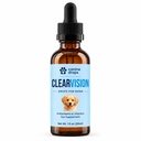 Canine Drops Clear Vision Drops for Dogs, Daily Eye Support Supplement with Lutein, Zeaxanthin, Astaxanthin, Omega-3 & Vitamins C/E, Food Topper for Senior Dogs