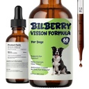 Bilberry Advanced Vision Formula for Dogs, Bilberry Extract Liquid Drops, Dog Eye Health Supplement, Supports Clear Vision & Eye Comfort with Antioxidant Support, Easy to Add to Food, 2 fl oz
