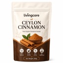 livingcore Ceylon Cinnamon, Organic Ceylon Cinnamon Powder, Fine Powder for Daily Nutrition, Sustained Energy, Supports Daily Energy Levels (1pcs)