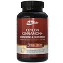 NutriFlair Ceylon Cinnamon, Berberine, Chromium 1200mg, 120 Capsules | Premium Botanical Blend, High Potency Formula, Non-GMO, Third Party Tested. Contains Berberine HCl