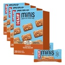 CLIF BAR Minis - Crunchy Peanut Butter - Made with Organic Oats - 5g Protein - Non-GMO - Plant Based - Snack-Size Energy Bars - 0.99 oz. (20 Count) (Pack of 4)