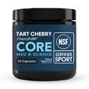 Core Med Science Tart Cherry Supplement - NSF Certified for Sport - CherryPURE Montmorency Extract Capsules for Inflammation, Muscle Recovery & Sleep Support for Men & Women - 60 Capsules