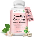 Candida Cleanse συμπλήρωμα για την ισορροπία & υποστήριξη, Candidase Detox, γυναίκες & άνδρες. Lactospore® Προβιοτικά. Αντιμυκητιασική υπερανάπτυξη W/ Ρίγανη, καπρυλικό οξύ