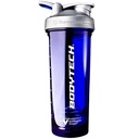 BodyTech Shaker Bottle with Wire Whisk BlenderBall - Leak-Proof Mixing for Protein Shakes - Blue (32 fl oz)