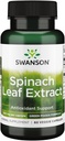 Swanson Spinach Leaf Extract - Herbal Supplement Promoting Overall Health - Green Foods Formula w/Beneficial Thylakoids & Chlorophyll - (60 Veggie Capsules, 650mg Each)