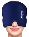 ONLYCARE Migraine Relief Cap, Upgraded Headache Relief Cap with Odorless Reusable Gel Head Wrap, Soothing Face Ice Pack Mask Products with Hot & Cold Therapy for Tension, Stress, Hangover & Puffy Eyes