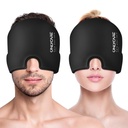 ONLYCARE 2 Pack Migraine Relief Cap, Headache Relief Cap with Odorless Reusable Gel Head Wrap, Soothing Face Ice Pack Mask Products with Hot & Cold Therapy for Tension, Stress, Hangover & Puffy Eyes