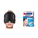 ONLYCARE Migraine Relief Cap Bundle with BeKOOOL 4 Count Migraine Gel Sheets