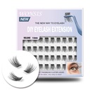 Lash Clusters, DIY Eyelash Extension, Reusable Volume Individual Lashes, Wispy Artificial Natural Look for Cluster Lashes, C Curl Lashes Pack (Volume-14mm)