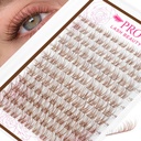 PRO LASHBEAUTY Brown Lash Clusters Venus Lash Extensions Wispy Eyelash Clusters Natural Lashes Clusters for Everyday Wear Beginner Friendly Dark Brown Cluster Eyelash Extensions(Venus,8-16mix)