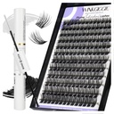 Lash Clusters and Glue,168Pcs Cluster Lashes,Lash Bond and Seal