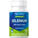 Rite Aid Selenium Tablets 200 mcg, 100 Count, Natural Mineral and Antioxidant, Essential Support for The Body