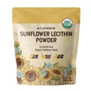Organic Sunflower Lecithin Powder | 100% Non-GMO, USDA Certified, Gluten-Free | Brain, Liver & Heart Health Support | Premium Food Emulsifier for Baking & Smoothies | 4oz (113g) 10g Daily Serving