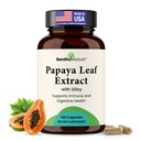 Papaya Leaf Extract 120 Capsules For Digestion | Digestive Enzymes for Platelets & Gut Health | Vegetarian Pills For Men & Women | Spleen Support, Immunity Supplement Tablets | Manufactured in USA