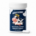 Once a Day Lactose Intolerance Pill | All Day Dairy Digestion Relief | Long-Lasting Lactase Enzyme Alternative Helps Reduce Gas, Bloating & Discomfort, 30 Days