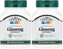 21st Century Ginseng Extract Veg Capsules, 60Count (Pack of 2)
