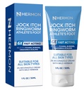 Hermon Jock Itch Antifungal Cream, Ringworm Treatment for Humans, Ringworm Cream for Humans, Foot & Body Balm, Provides Soothing Relief-1.05oz