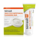 terrasil Jock Itch Treatment (2-Product Care Kit 1.7 oz Tube & Soap) Jock Itch Antifungal Cream with Clotrimazole, Antifungal Soap
