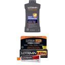 Lotrimin Athlete's Foot Daily Prevention Powder, 3 Ounce Bottle Ultra Antifungal Cream, 1.1 Ounce, Athlete's Foot Prevention and Jock Itch Relief