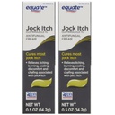 Equate Jock Itch Antifungal Cream, Clotrimazole 1%, 0.5 oz (14.2g) Each, 2 Pack, Topical Cream, Made in USA