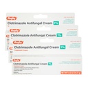Rugby Clotrimazole Antifungal Cream 1% - Treatment Cream - Helps Provide Soothing Itchy Skin Relief - 0.5 Oz. (3 Pack)